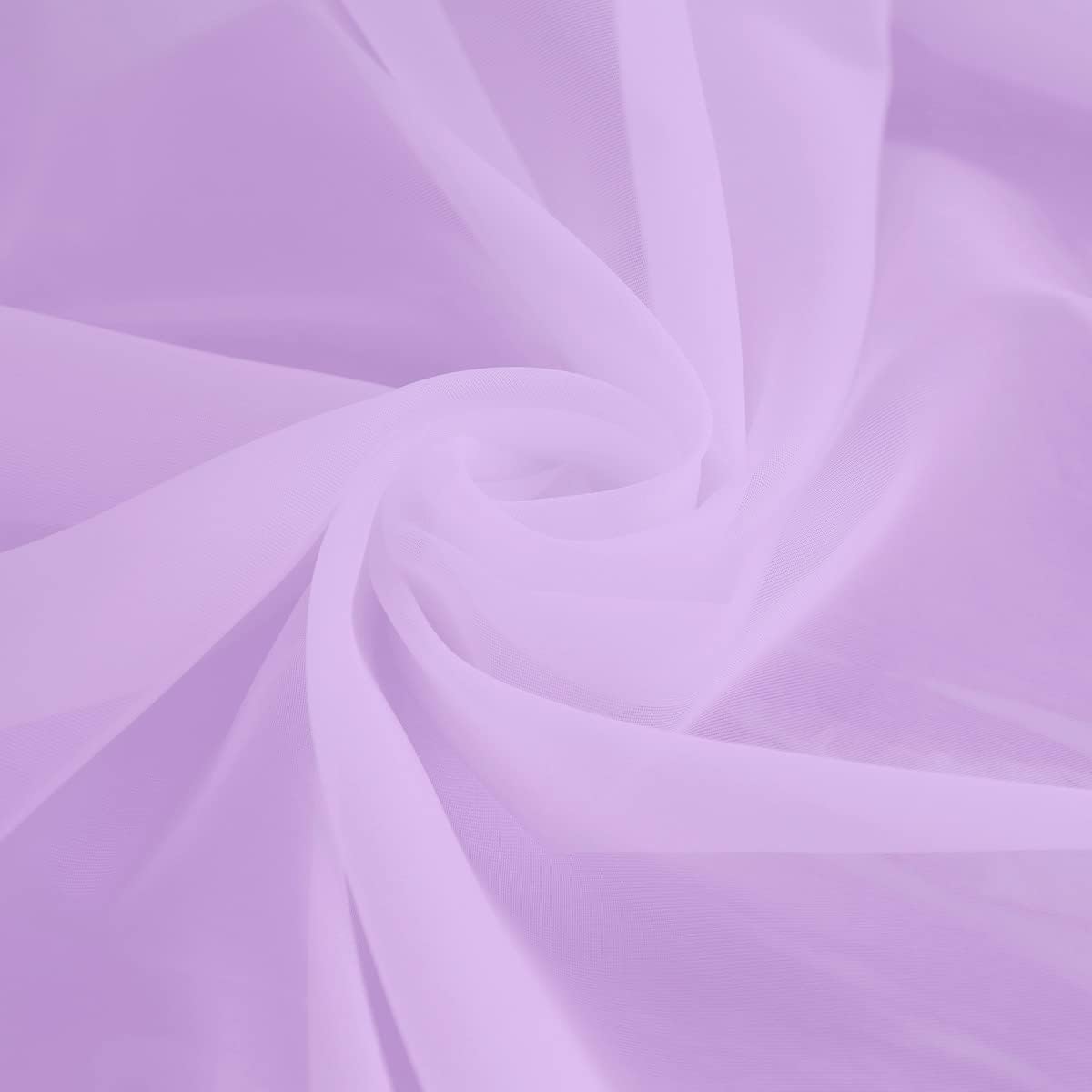 Window Purple Sheer Curtains 90 Inches Long 2 Panels Sheer Curtain Basic Rod Pocket Panel for Bedroom Children Living Room Yard Kitchen (Purple, 52" W x 90" L | 2 pcs)