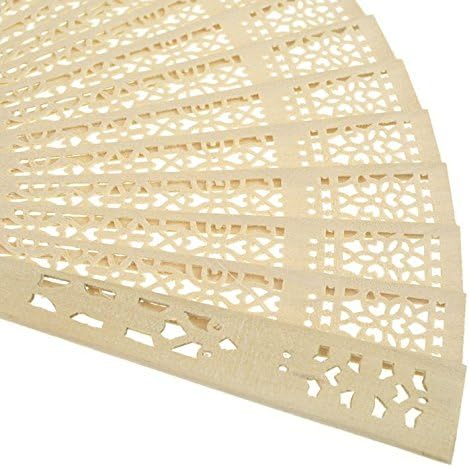Sandalwood Fan (Set of 50 pcs) Wedding Favors&Birthday Gifts&Christmas Gift
