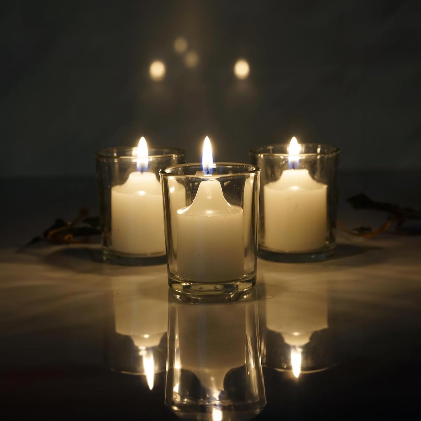 WGV Tea Light Votive Candle Holder 2.2x2.75, Clear Tiny Utility Cylinder Glass Vase, Small Planter Terrarium for Home Accent Decor, 6 Pieces