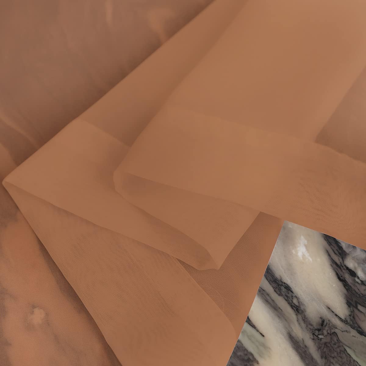 Window Brown Sheer Curtains 95 Inches Long 2 Panels Basic Rod Pocket Panel for Bedroom Children Living Room Yard Kitchen