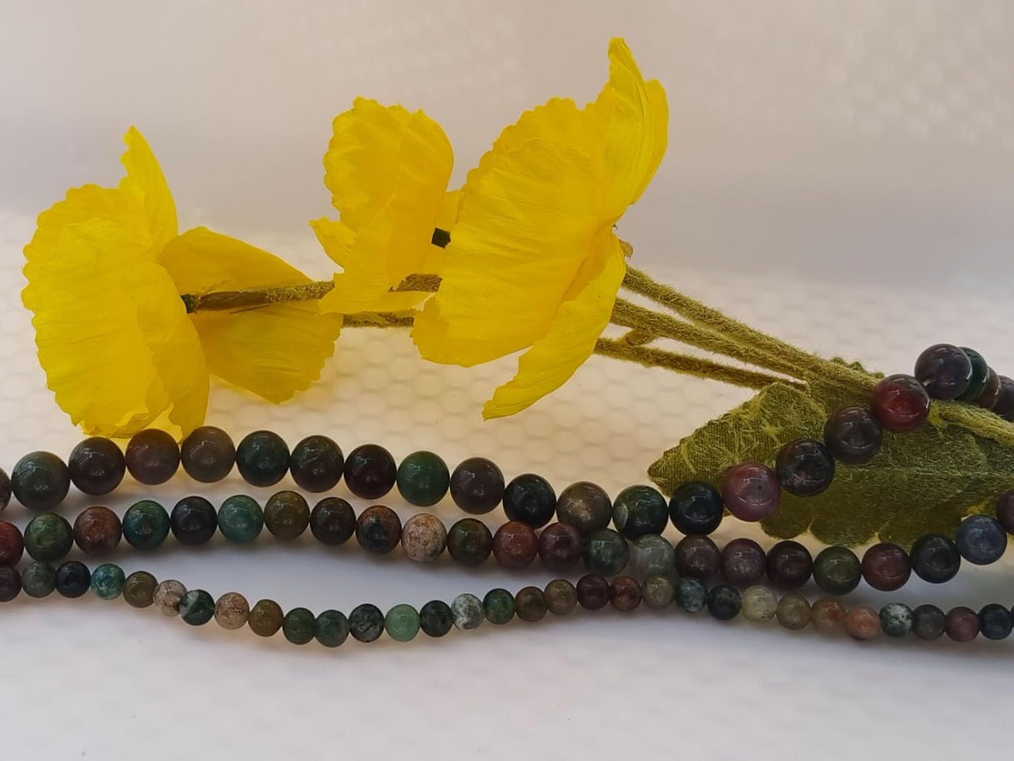 Stone Beads 8mm 100pcs Indian Agate Beads Round Loose Gemstones Beads for Bracelet Necklace Jewelry Making (8mm, 60807 Indian Agate)