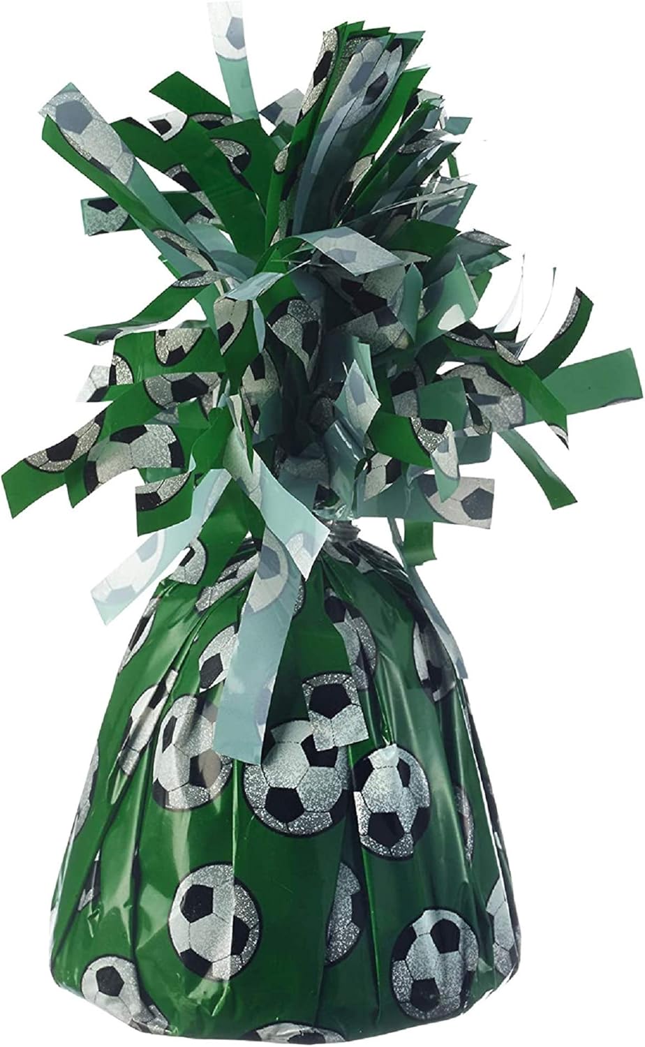 PMU 6 Pcs Soccer Kisses Balloon Weights - Decorative Balloon Weight for Christmas, Thanksgiving, Birthday, Party Favors, Wedding & Baby Shower - 6oz. Soccer, Pkg/6