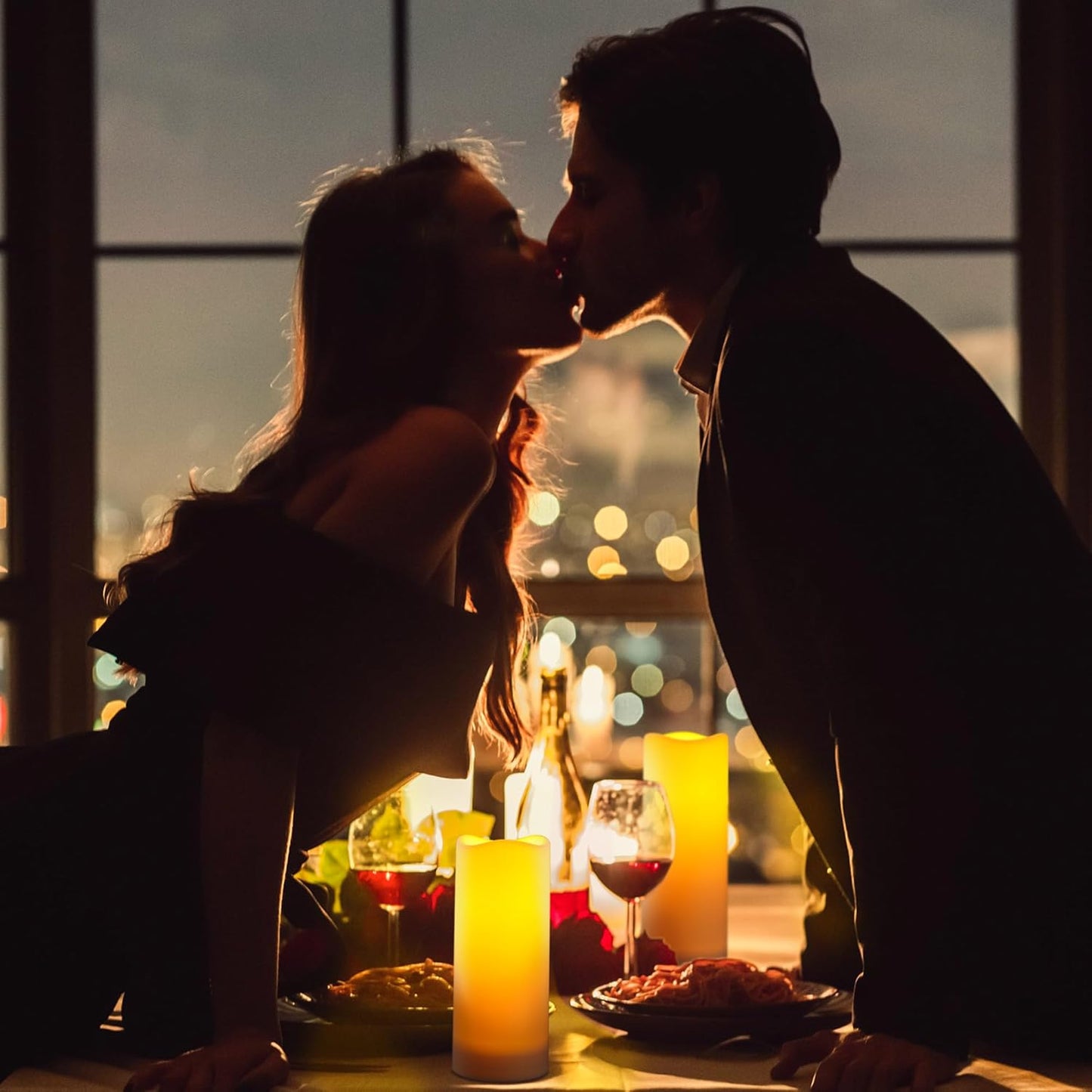 Da by Waterproof Outdoor Flameless LED Battery Candles, 12 High-Temperature Resistant Simulated Candles