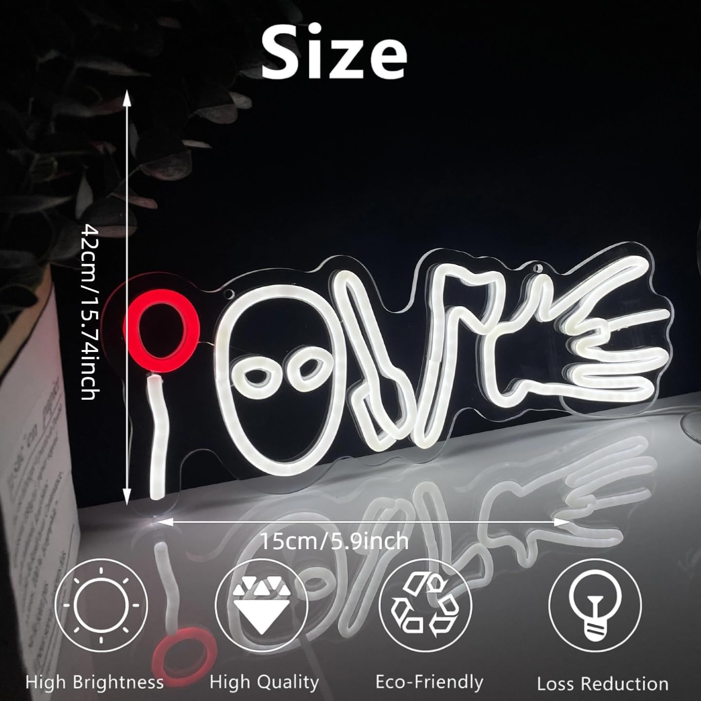 Horror Movies Love Neon Signs For Wall Decor, LED Neon Light for Movie Night Party Gothic Led Light Up Signs for Room Bar Man Cave Movie Night Party Halloween Decorations Gifts