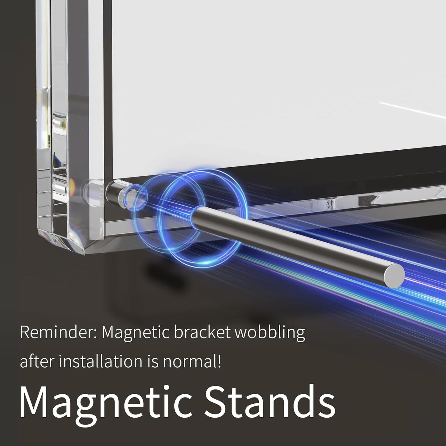 NIUBEE Picture Frames 4x6 Acrylic, Clear Photo Frame for Living Room, Diamond Edge Design, Magnetic Family Thick Desktop Floating Frame, 3 Pack