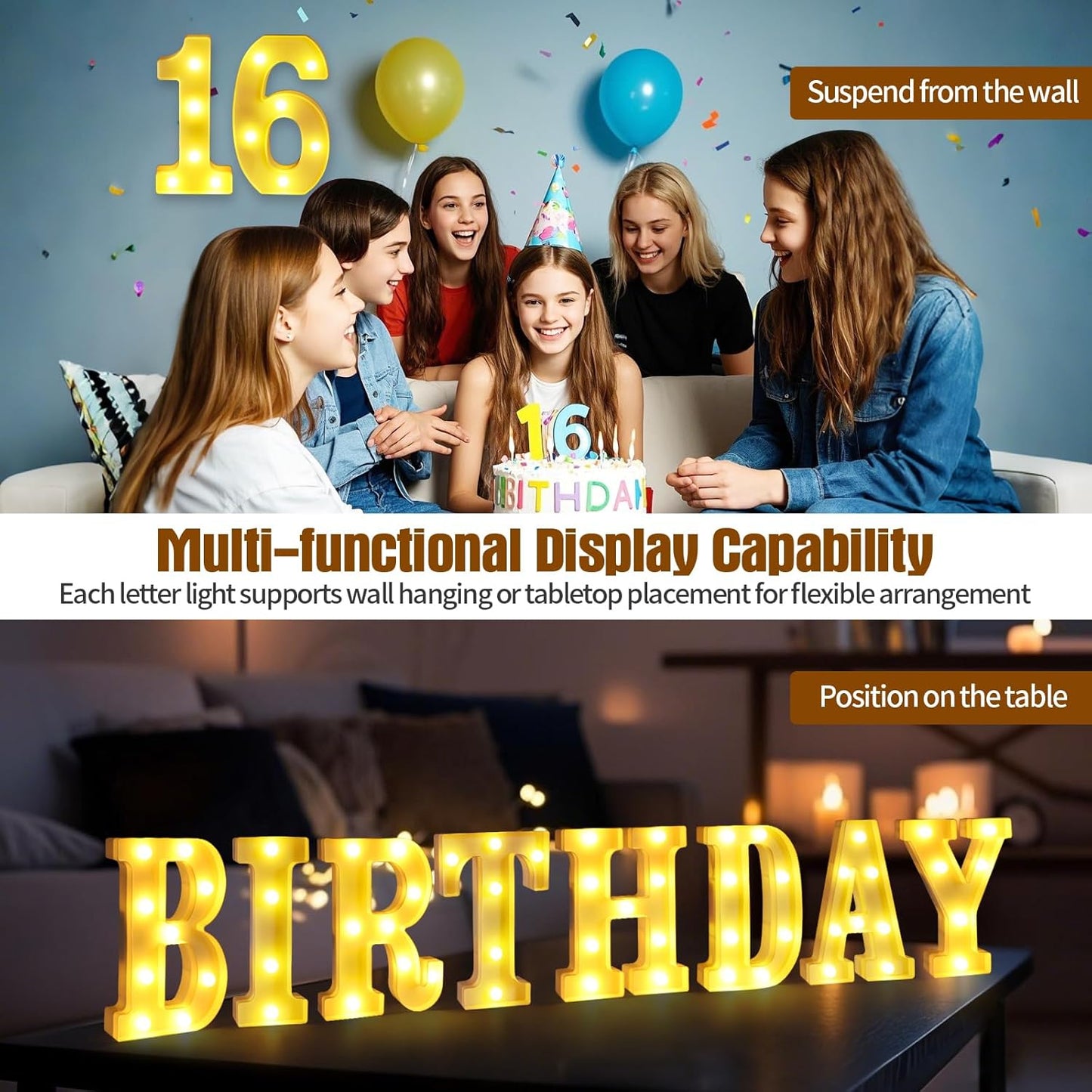 4th Birthday Decorations for Girls and Boys,4 Year Old Birthday Decorations for Centerpieces Table,Light Up Numbers 4 Sign Led for Party Backdrop Wall Decor for Wedding Anniversary Home