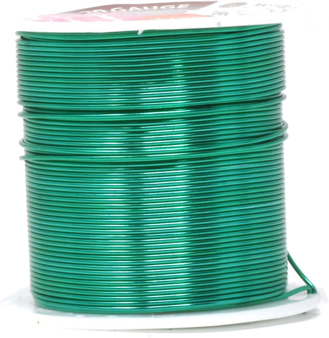 Mandala Crafts 20 Gauge Anodized Aluminum Craft Wire for Jewelry Making - 450 FT Colored Flexible Silver Black Gold Purple Red Kelly Green Wire - Bendable for Bonsai Armature Crafting Sculpting