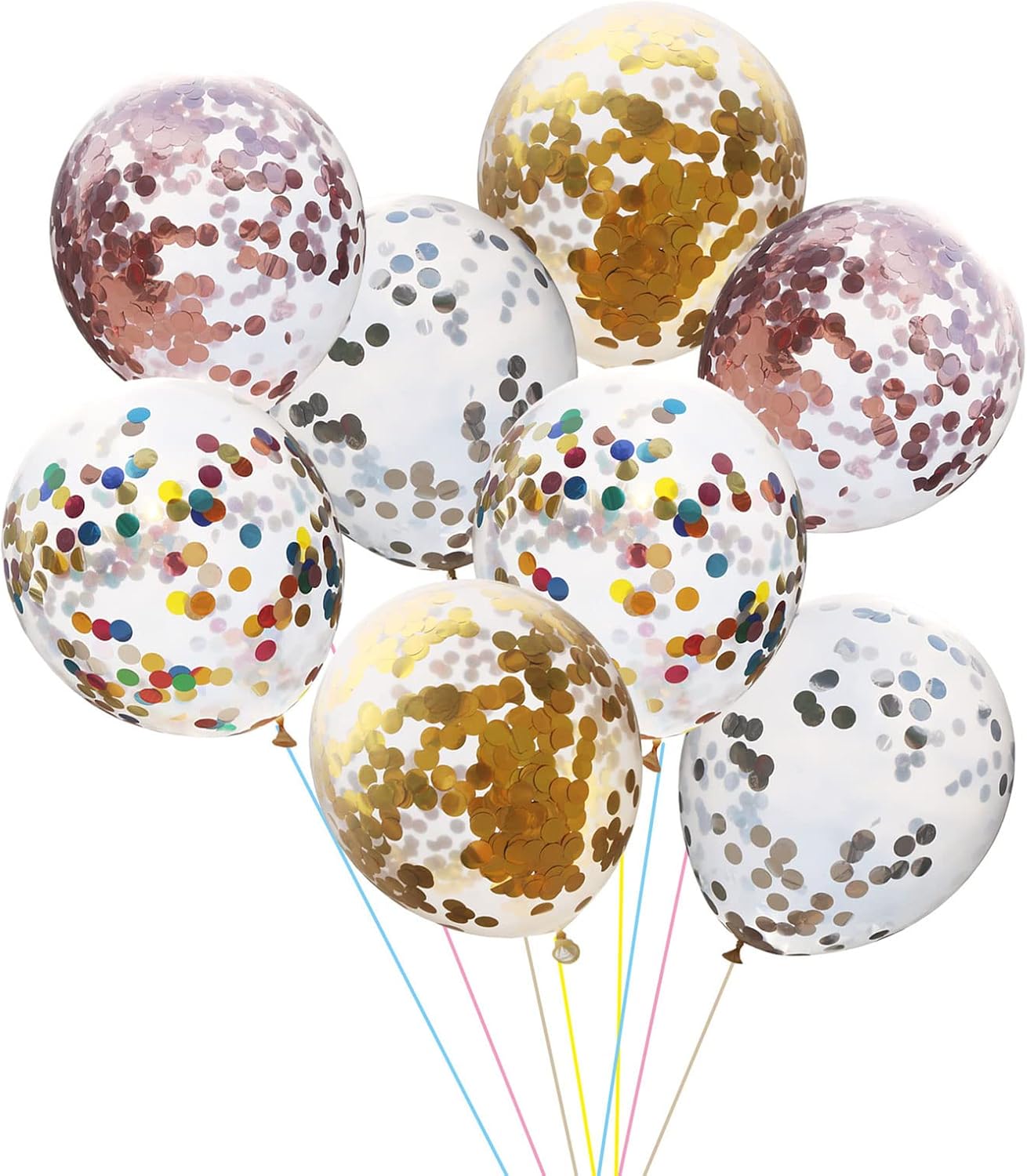 Silver Foil Confetti,Round Dots Glitter Table Confetti,Sparkling for Party Decorations(1.76 OZ)