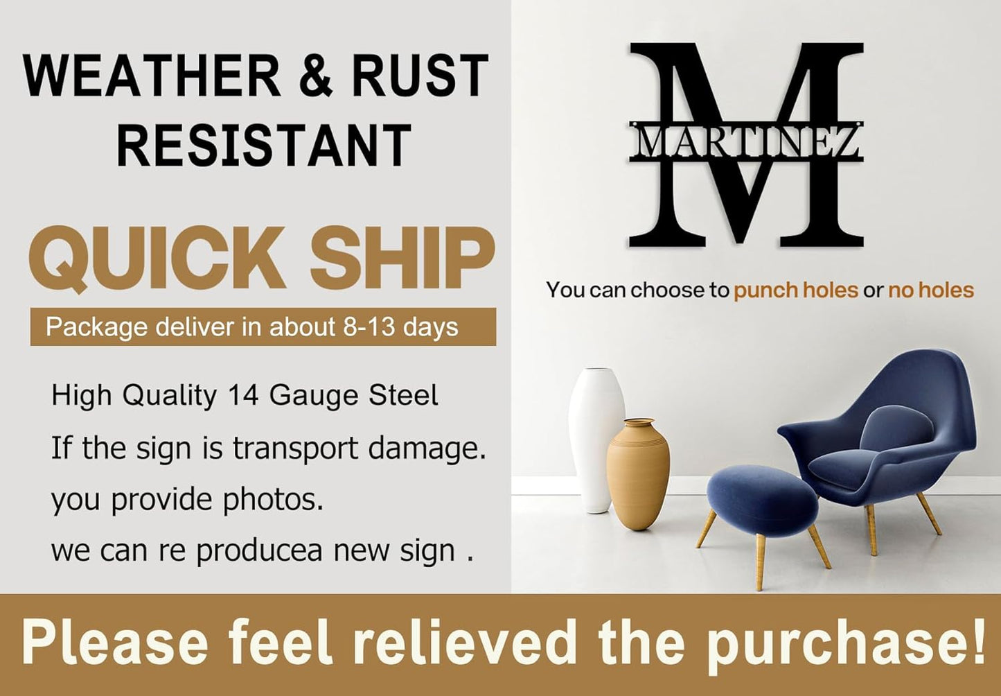 Personalized Metal Name Signs, Last Name Signs for Home, Custom Split Letter Names Sign, Initial Letter Wall Decor, Large Wall Decor, Anniversaries Wedding Present