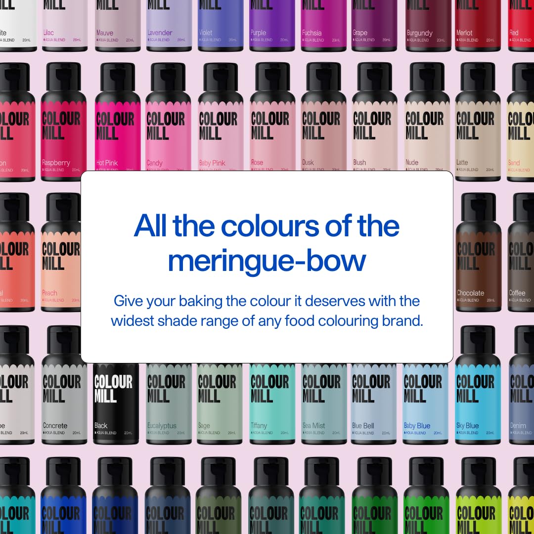 Colour Mill Aqua Blend Water-Based Food Coloring, 20 Milliliters Mustard - Gold