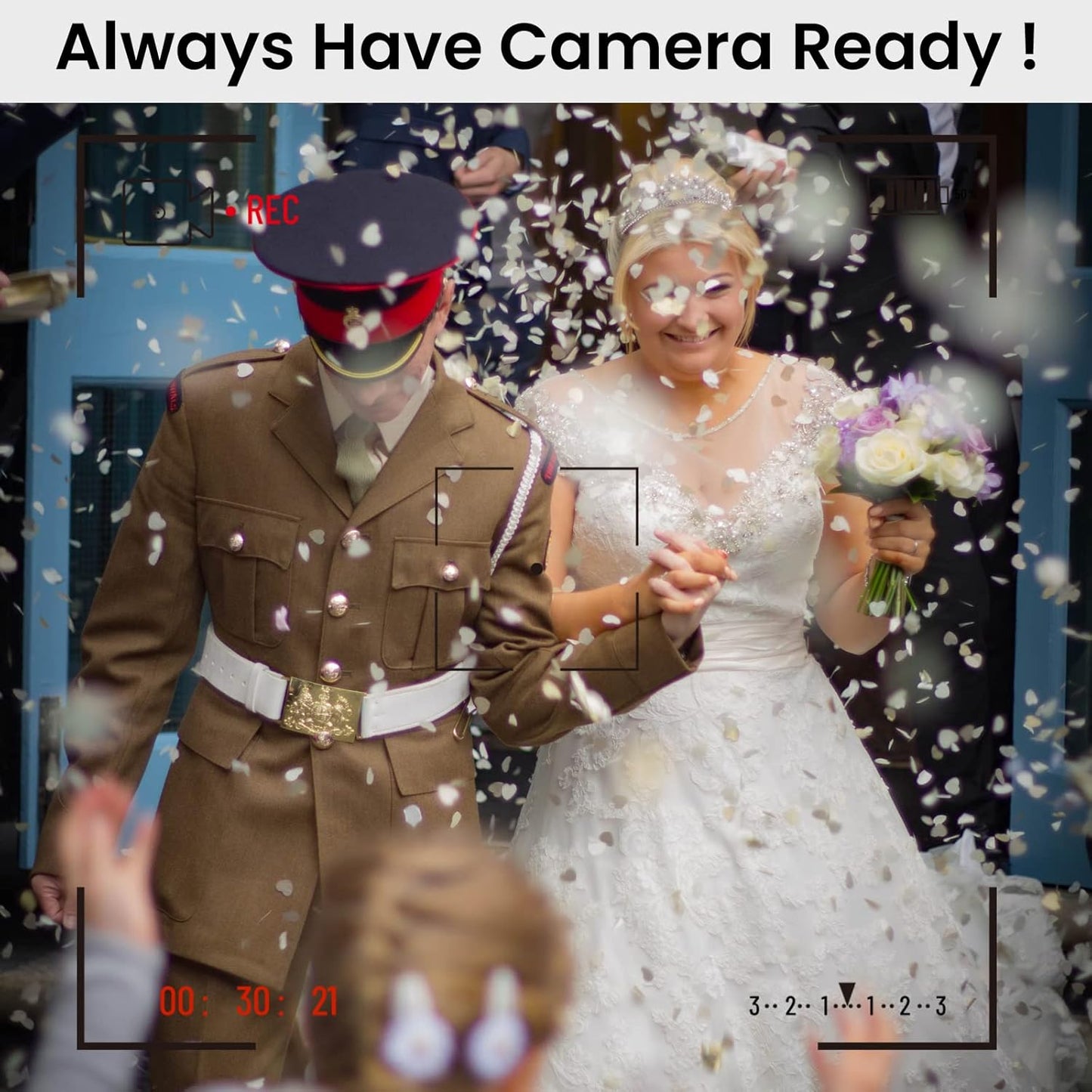 12 Inch Confetti Cannons (6 Pack) โ Silver Mylar Confetti Poppers - Air Powered Party Poppers Confetti Shooters for Birthday, Wedding, Graduation, Christmas, New Year Celebrations