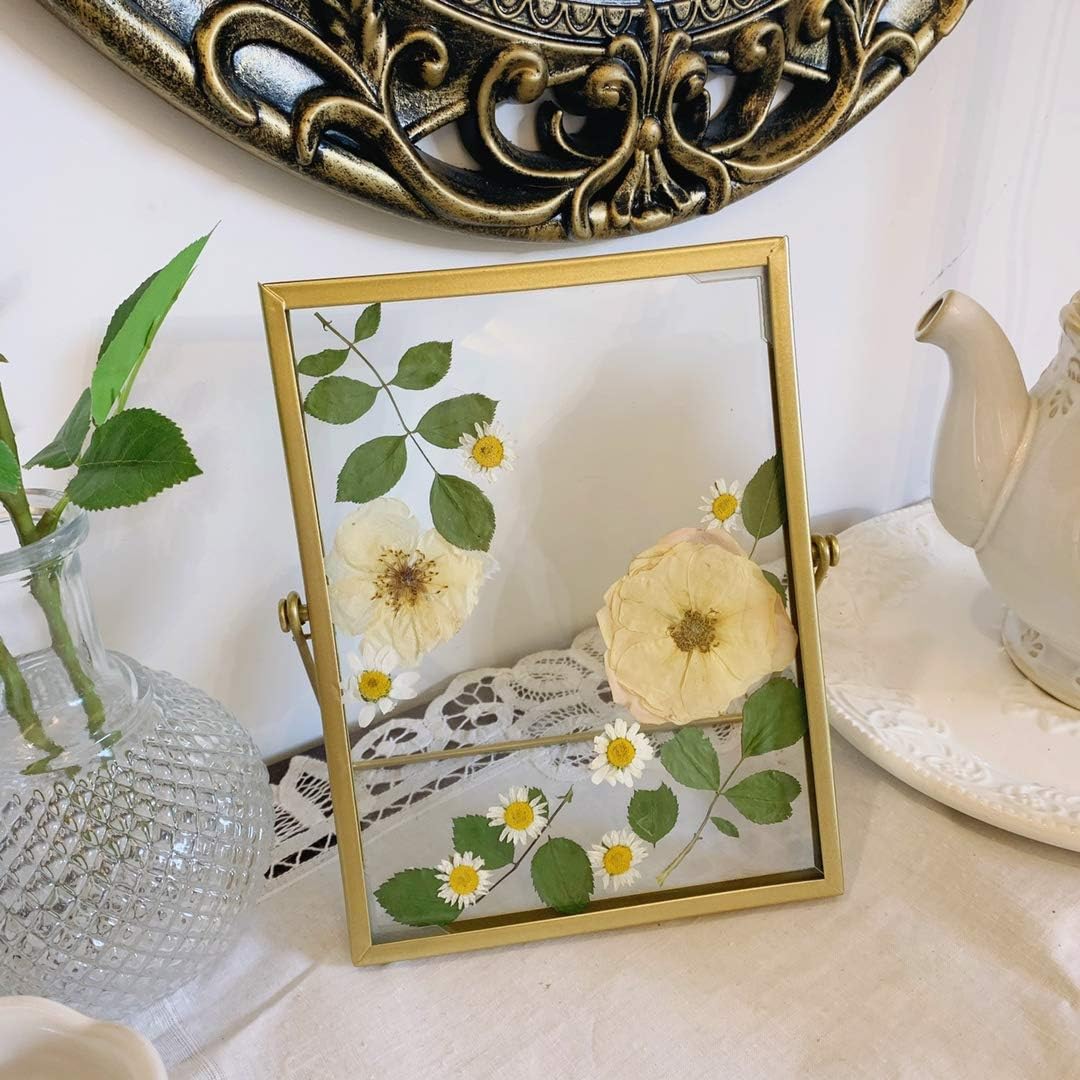 15 Types 48pcs Real Dried Pressed Flowers Leaf Plant Herbarium for DIY Resin Jewelry Making Floral Decors (Pink)