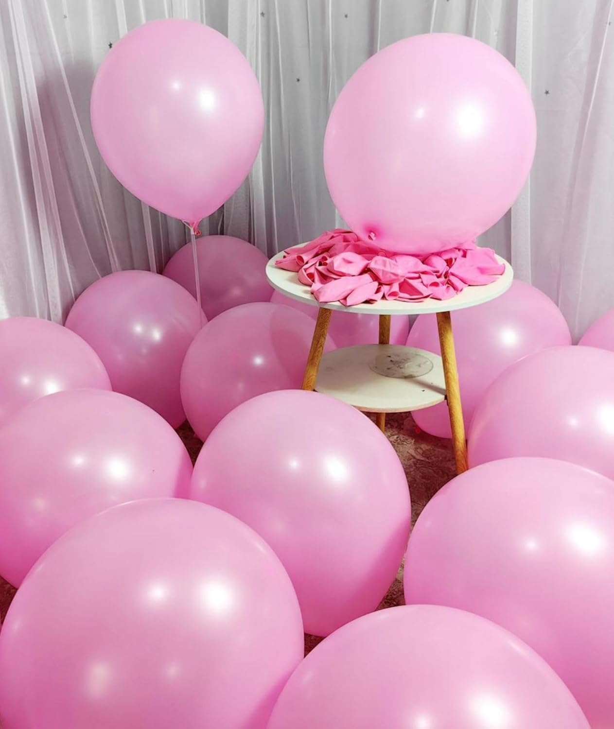 90 Pack Pink Balloons 18 Inch Pink Latex Large Balloons - Various Party Decorations