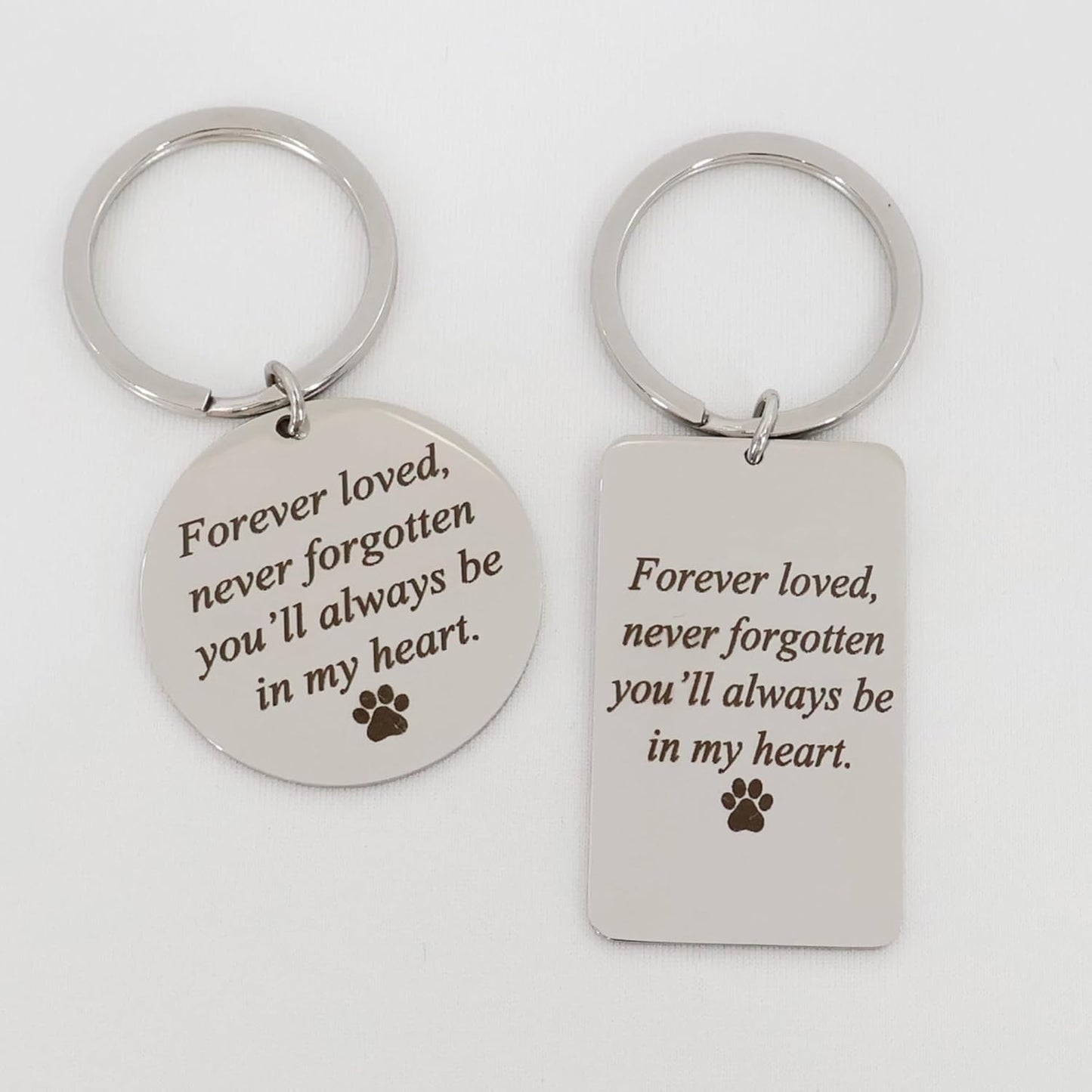 Custom Pet Portrait Keychain โ Personalized Photo Engraved Keychain with Optional Back Text โ Memorial Gift for Pet Lovers, Dog Owners, Cat Owners โ Unique Pet Loss Remembrance Keepsake