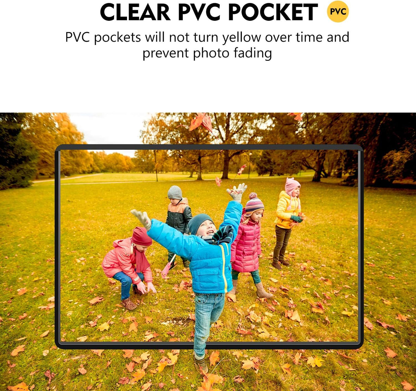 Magicfly Magnetic Photo Frame, Pack of 30, Fits 4 X 6 Inch Photos, Magnetic Picture Frame with Clear Photo Pocket for Refrigerator, Fridge, Office Cabinet, Black