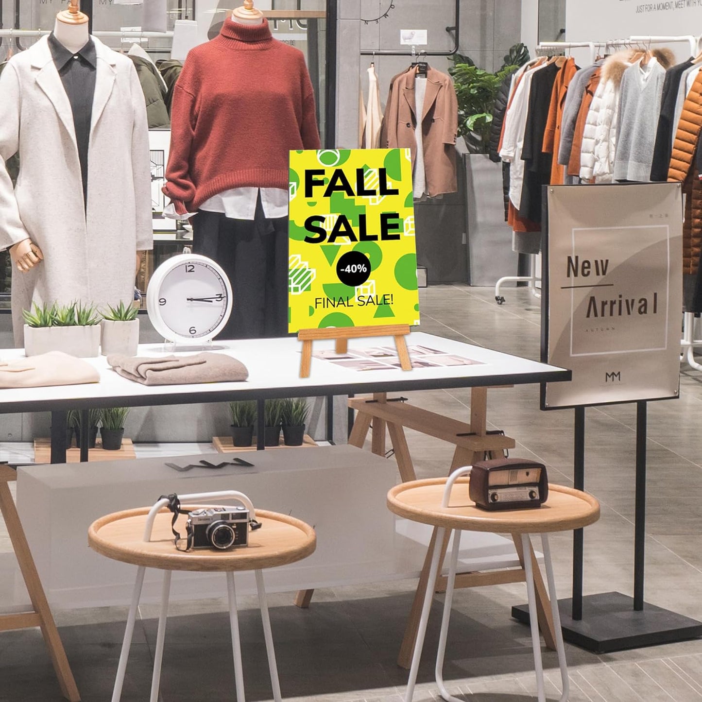 16 Inch Tabletop Easel Stand for Painting Canvas Table Top Easels for Display Wooden Small Easels Portable Photo Picture Sign Holder (2 Pack)