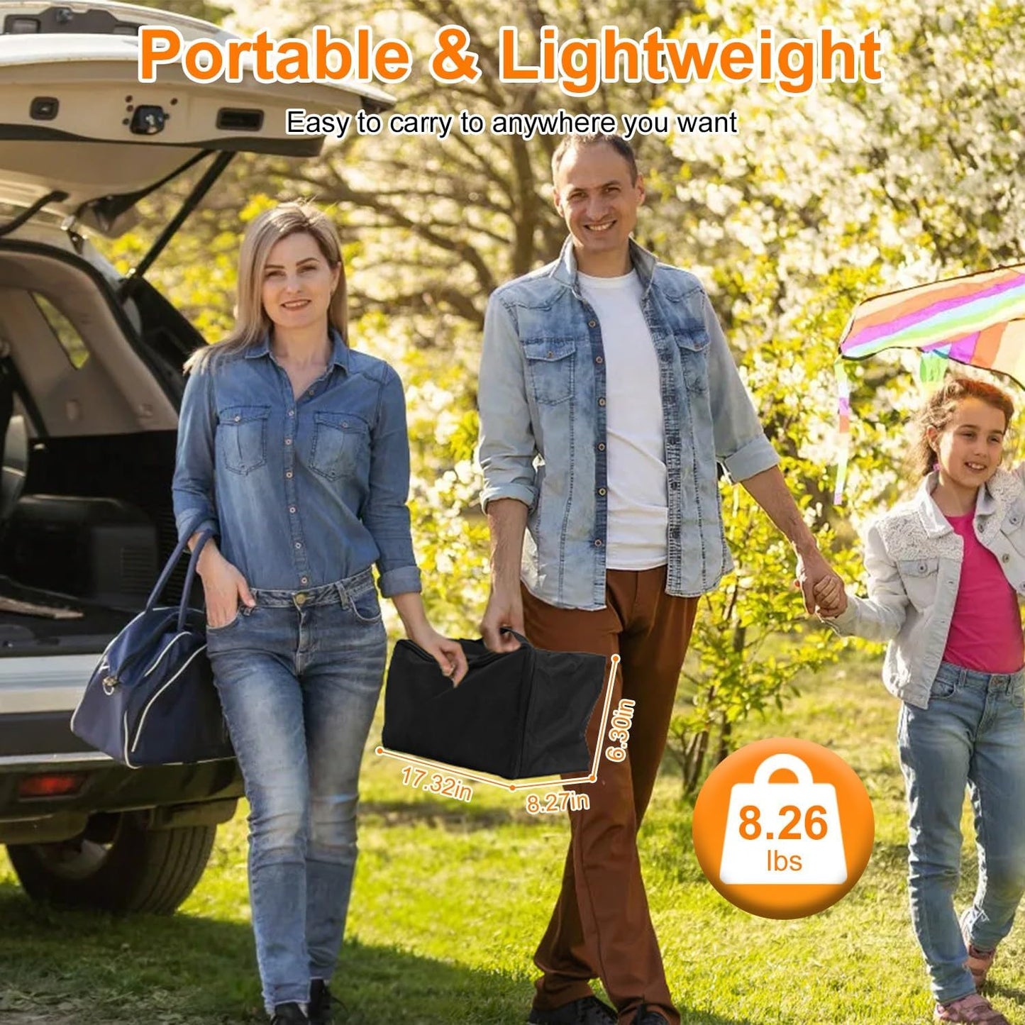 iMounTEK Backdrop Stand with Projector Screen - 16:9 4K HD 100 inch Portable Projector Screen Outdoor Indoor Lightweight Movie Screen with Carry Bag for Wedding Home Backyard Movie Night