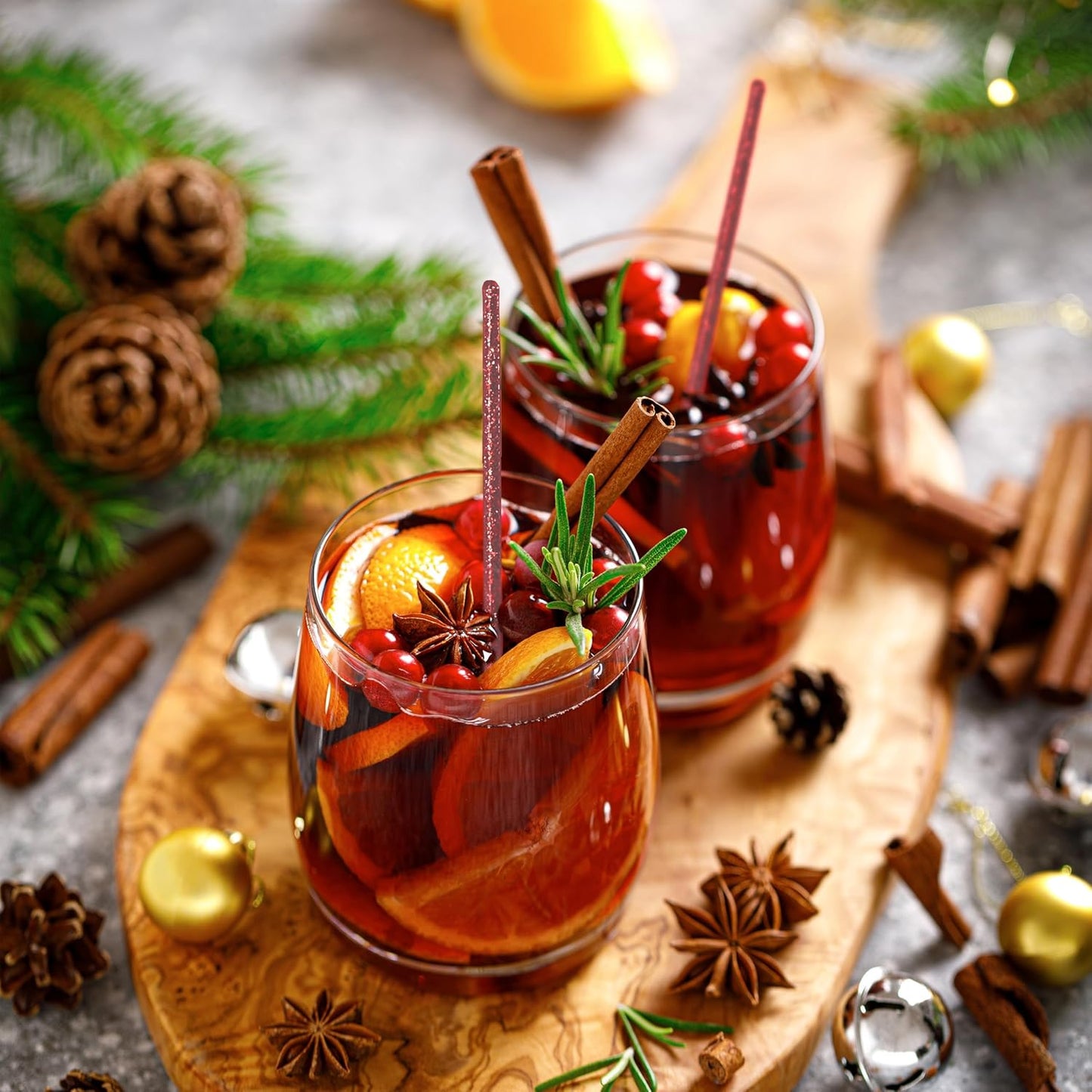 Coffee and Cocktail Stirrers, Reusable Plastic Drink Stirrer Sticks, 100 Ball Head Swizzle Sticks, Use as a Cocktail Garnish or Cake Pop Stick, and Restaurant Supplies, 6 inch (Red)