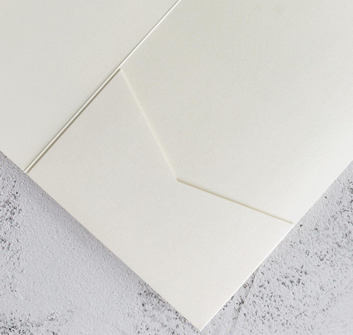 20 PCS Ivory Tri-fold Laser Cut Wedding Invitation Pockets for 5x7 Wedding Cards Bridal Shower Engagement Quinceanera Invitation