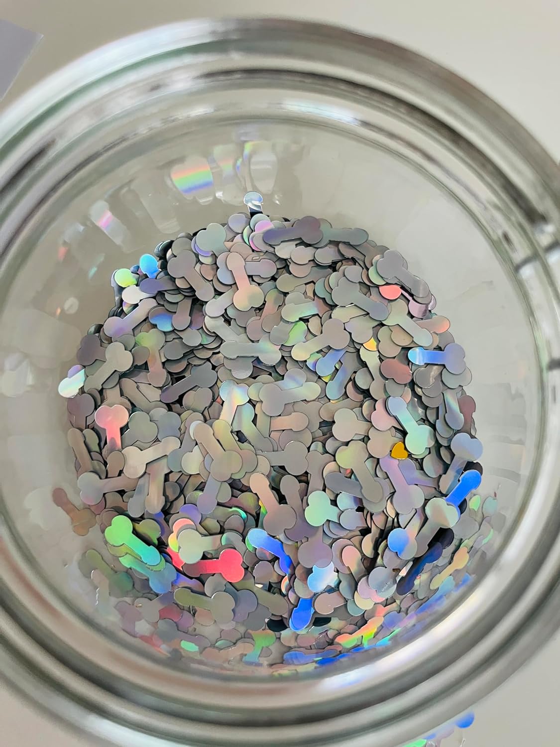 Bachelorette Confetti Naughty, Bachelorette Party Decorations Naughty Confetti, 3000Pcs Glitter Confetti Table Decoration Confetti for Valentine's Day Wedding Engagement Supplies(silver_02)