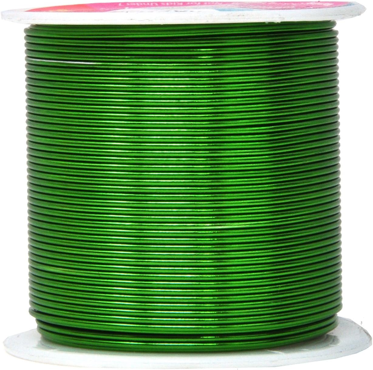 Mandala Crafts 18 Gauge Anodized Aluminum Craft Wire for Jewelry Making - 450 FT Colored Flexible Silver Black Gold Purple Red Kelly Green Wire - Bendable for Bonsai Armature Crafting Sculpting