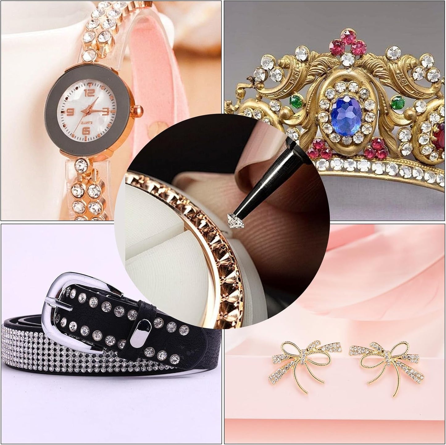 10000Pcs Crystal Acrylic Diamond Fake Gems Vase Filler, 4.5mm Faux Diamonds for Table Scatter Wedding Party, Bridal Shower, Birthday Decoration, Red