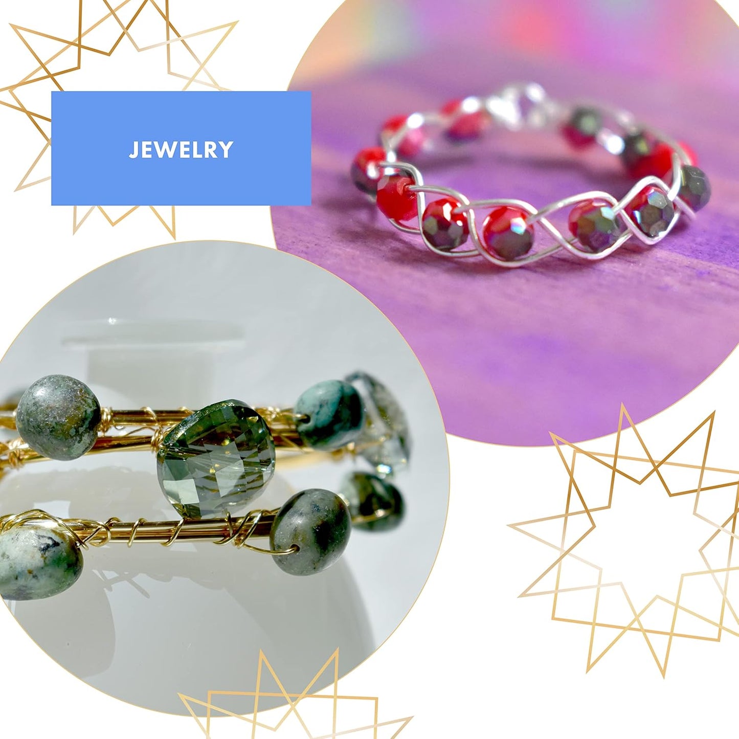 Beadalon ColourCraft Wire, 22 Gauge, Brass Light Color, 20 yd Spool