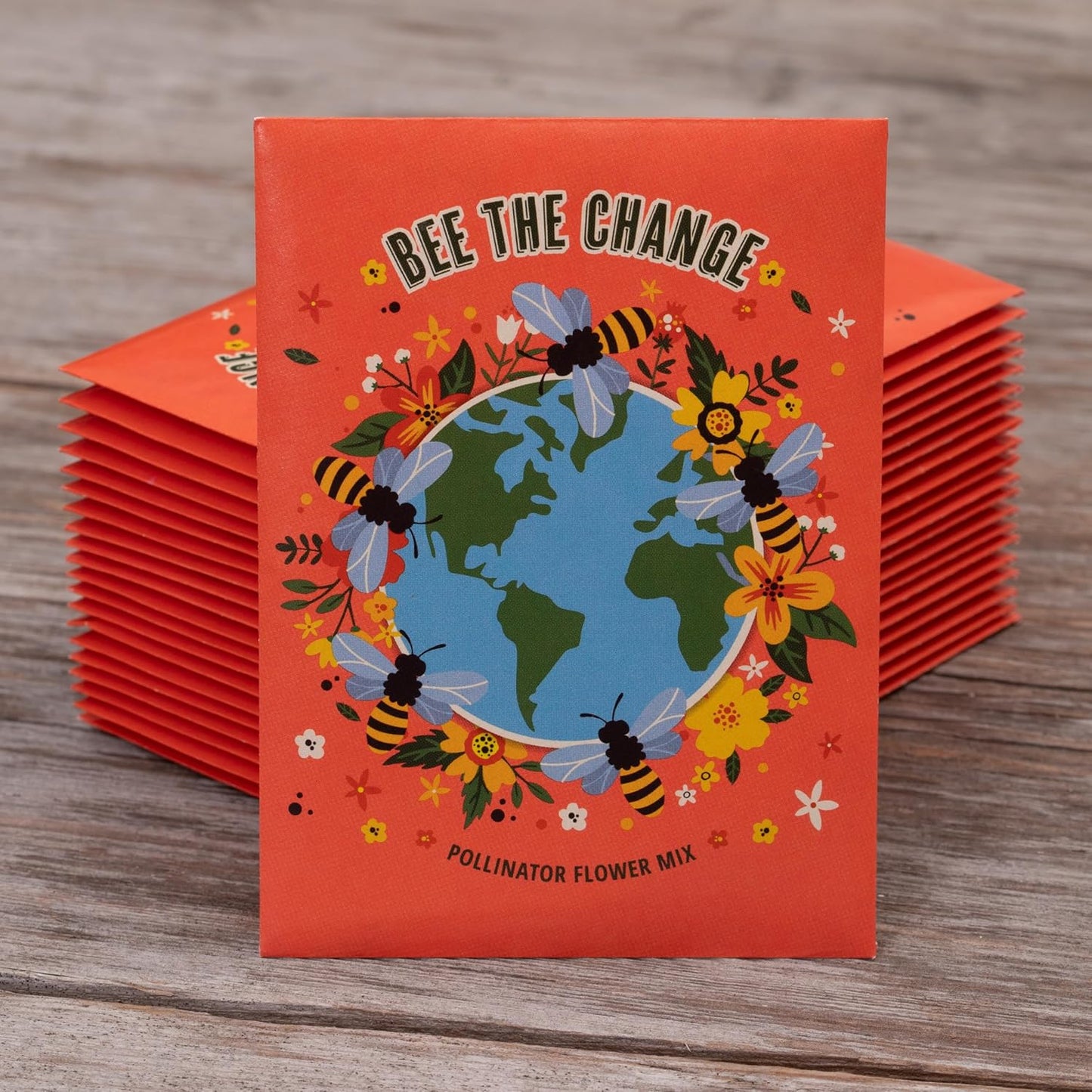 Bentley Earth Day 2025 Bee The Change - Pollinator Flower Mix Seed Packets (25 Packets)