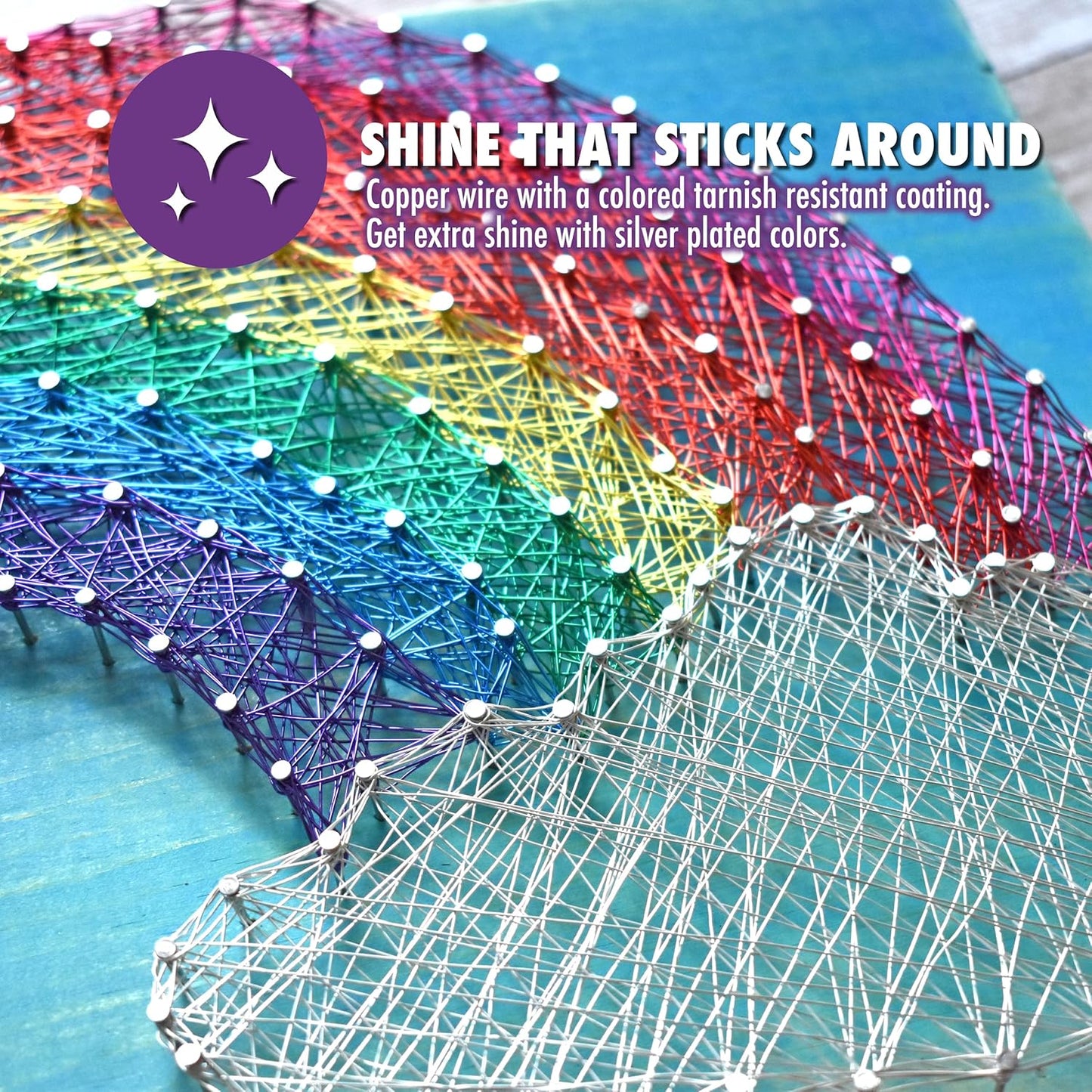 Artistic Wire, 24 Gauge Silver Plated Tarnish Resistant Colored Copper Craft Wire, Ice Blue, 15 yd