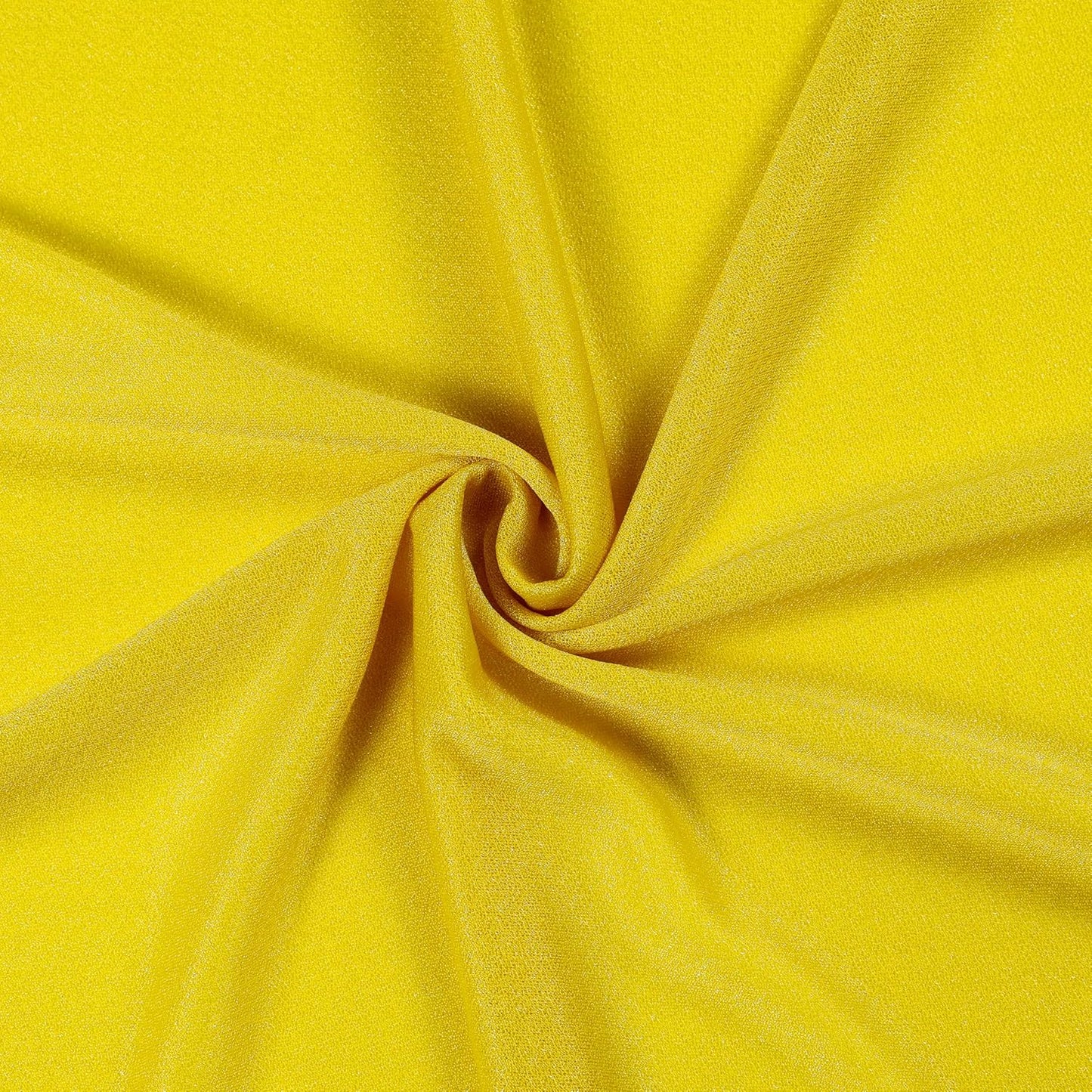 VDS Pack of 2 Panel (30 Inch X 30 Feet) Wedding Arch Draping Fabric Sheer Chiffon Fabric Drapery for Wedding Ceremony Reception Swag Backdrop Canopy Chuppah ARBO Altars Decoration (Yellow)