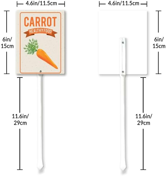 Eveokoki Aluminum Seed & Plant Labels - Plant Markes for Seedlings-Plant Tags for Pots - Garden Signs for Vegetable - Durable Markers for Plants Outdoor Waterproof - Garden Decor for Farmhouse