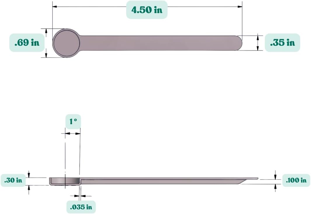 1/4 Teaspoon (1.25 mL) Long Handle Scoop for Measuring Coffee, Pet Food, Grains, Protein, Spices and Other Dry Goods (Pack of 10)