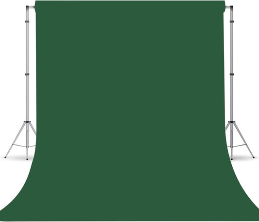Dark Green Photography Backdrop for Photoshoot, Photo Backdrop Curtain, Perfect Dark Green Backdrops for Party Portrait Photoshoots Video Studio 10FTx10FT