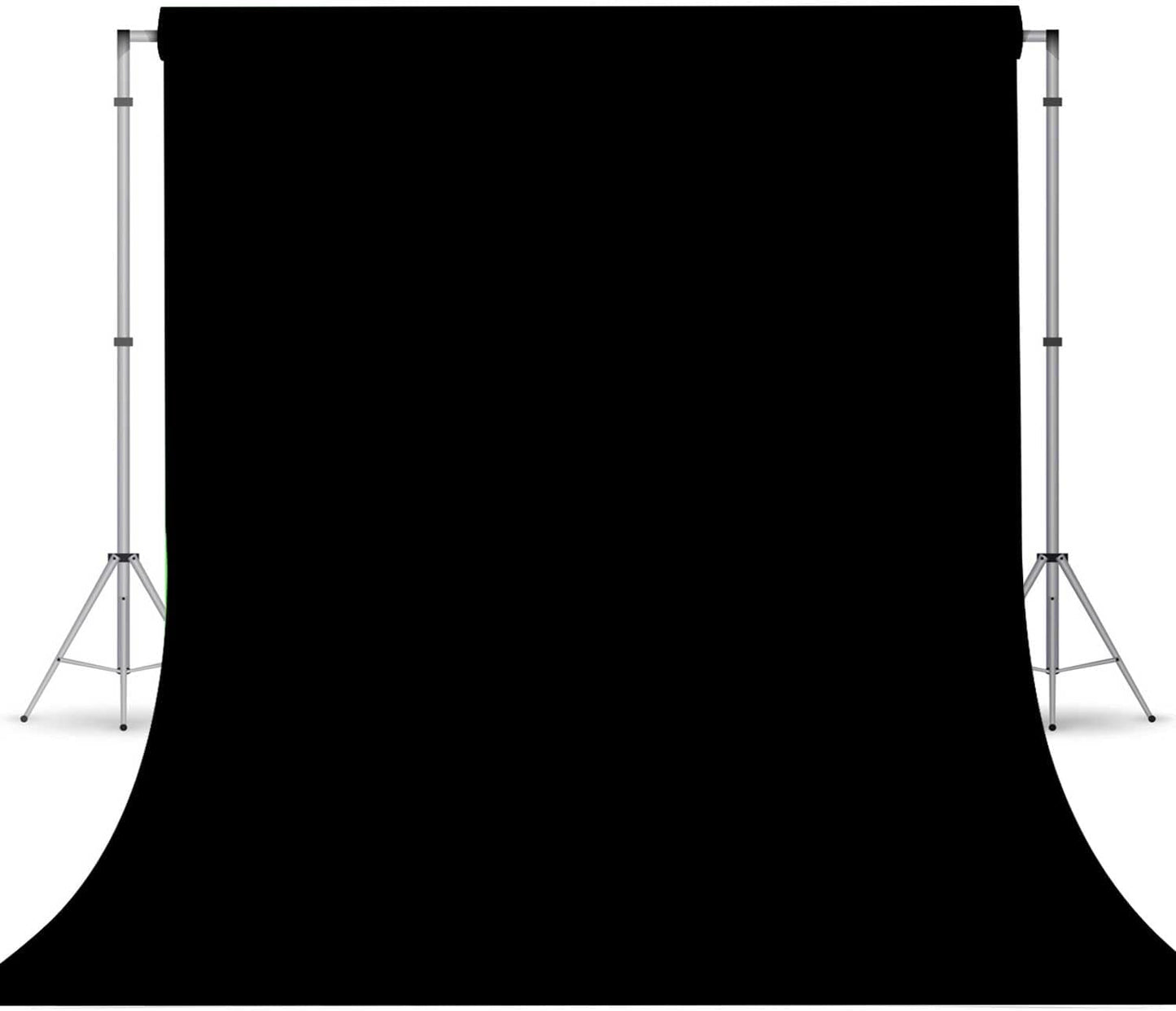 Black Photo Backdrop for Photoshoot, Photo Backdrop Curtain, Black Backdrops for Party Portrait Photoshoots Video Studio 6x9ft