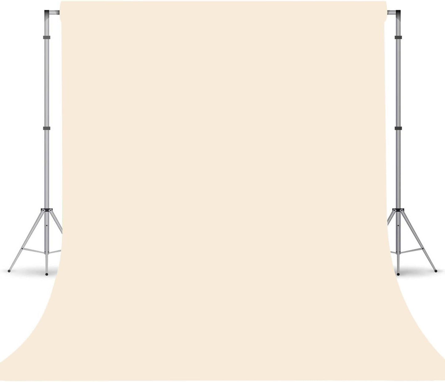 Cream Photography Backdrop for Photoshoot, Photo Backdrop Curtain, Perfect Cream Backdrops for Party Portrait Photoshoots Video Studio 8FTx10FT