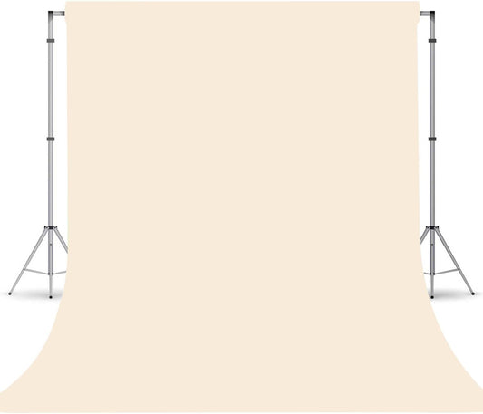 Cream Photography Backdrop for Photoshoot, Photo Backdrop Curtain, Perfect Cream Backdrops for Party Portrait Photoshoots Video Studio 6FTx9FT