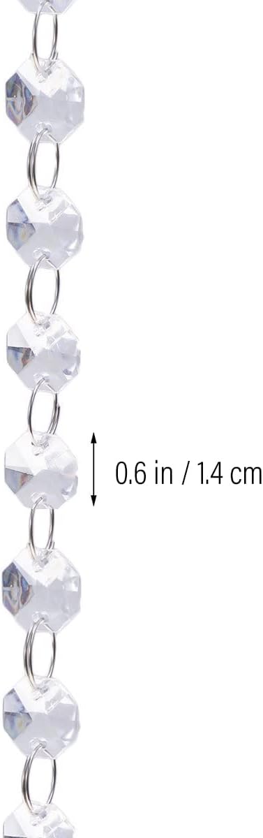 Crystal Clear Acrylic Bead Garland Chandelier Hanging Wedding Decoration 33 FT