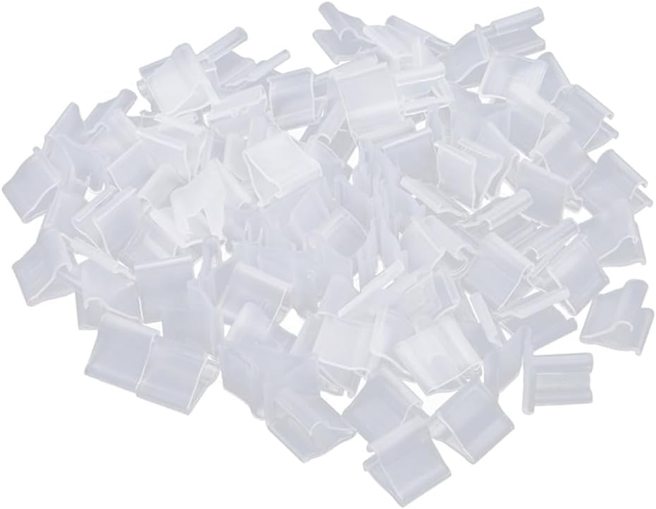AKOAK 100 Pcs Useful "V" Shaped Balloon Seal Clip Transparent Balloon Button Birthday/Christmas/Wedding Party Decoration Accessories