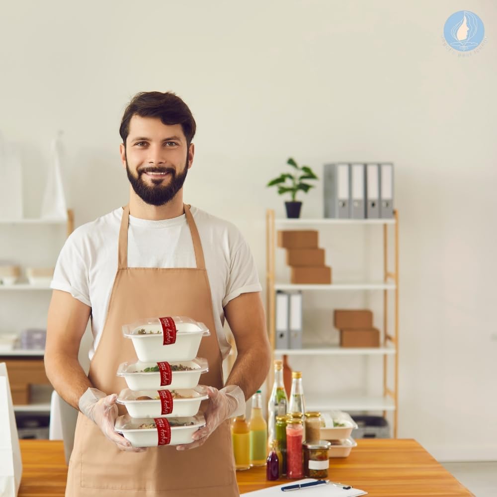 Angel's Peel Lounge Tamper Proof Stickers Roll — Tamper Evident Stickers for Takeout Containers, Drink Lids, Delivery Bags, Writable Self Adhesive Seal Tape Labels for Security - 1x3in 250-COUNTS, RED