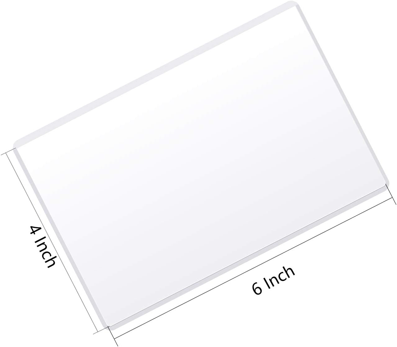 Magicfly Pack of 15 Magnetic Picture Frame with Clear Pocket, 4 x 6 Inches Refrigerator Photo Holder for Fridge Office Cabinet Locker, White