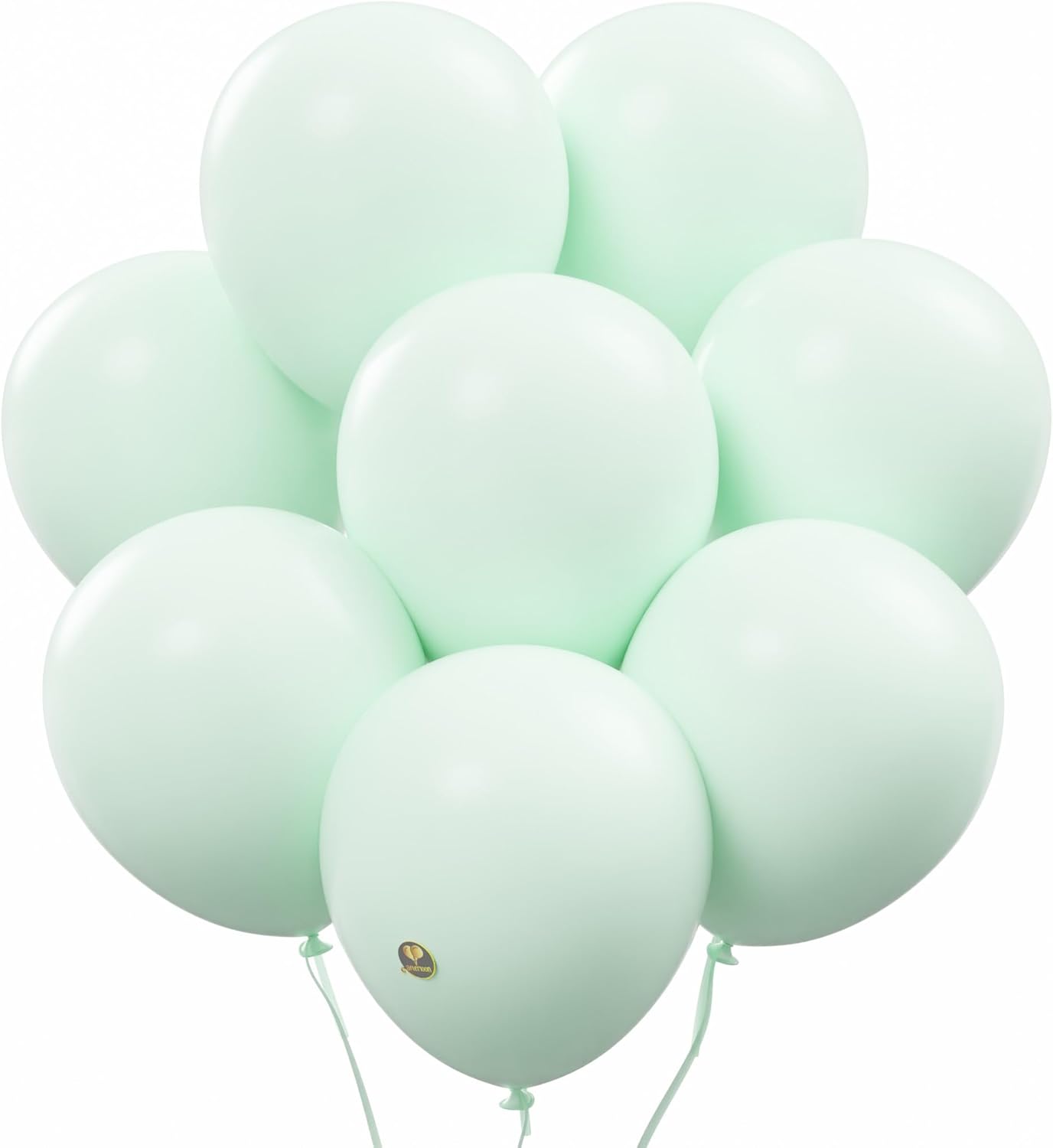 AFTERLOON® Biodegradable Balloons 24 pcs Pastel Green 10 Inch, Matte Color Thickened Extra Strong Natural Latex Helium Float, Colorful Bulk Color ballon Globos Para Decoration De Fiestas Kids