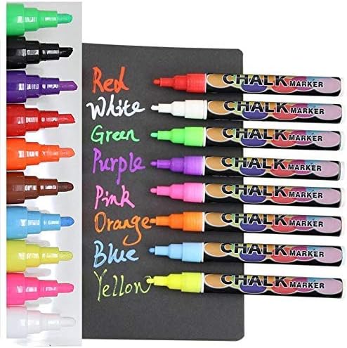 Tabletop Small Chalkboard Sign with Easel (11x13) + 8 Brilliant Liquid Chalk Markers | Hanging or Freestanding Framed Chalkboard with Hand Crafted Sweetheart Frame