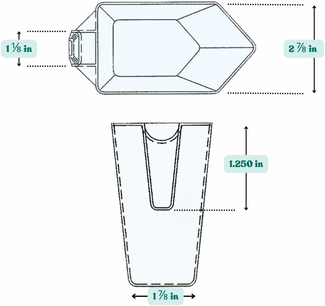 2 Cup (1 Pint | 16 Oz. | 500 mL) Scoop for Measuring Coffee, Pet Food, Grains, Protein, Spices and Other Dry Goods (Pack of 5)