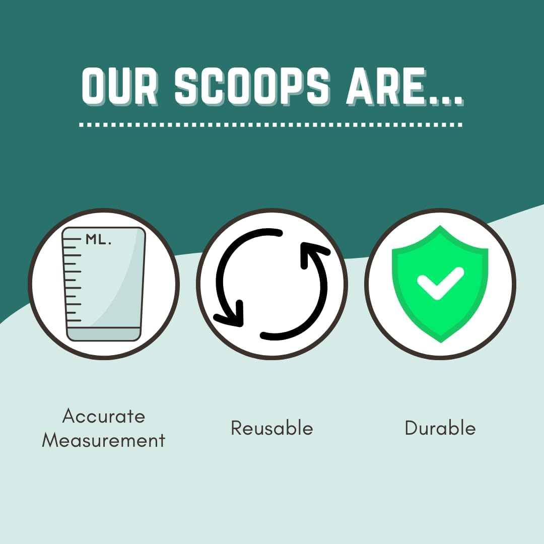 13 mL (13 CC) Long Handle Scoop for Measuring Coffee, Pet Food, Grains, Protein, Spices and Other Dry Goods (Pack of 100)