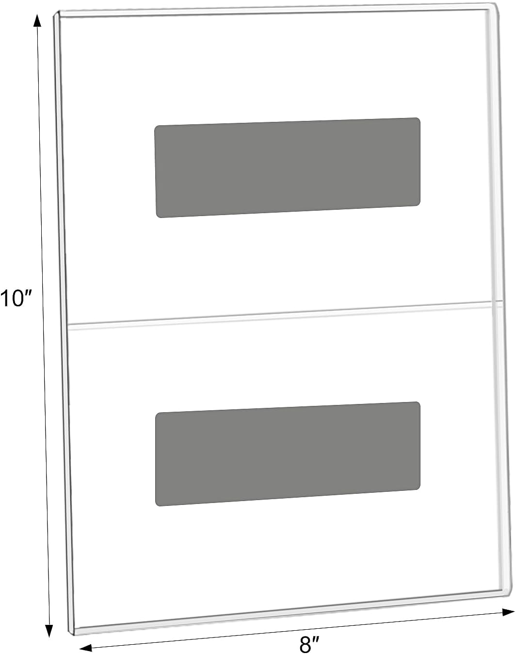 Magnetic Picture Frames for Refrigerator 8x10 Inch, Magnetic Photo Holders for Fridge, 3 Pack Acrylic Magnetic Picture Frame for Displaying Frames,Children Artworks