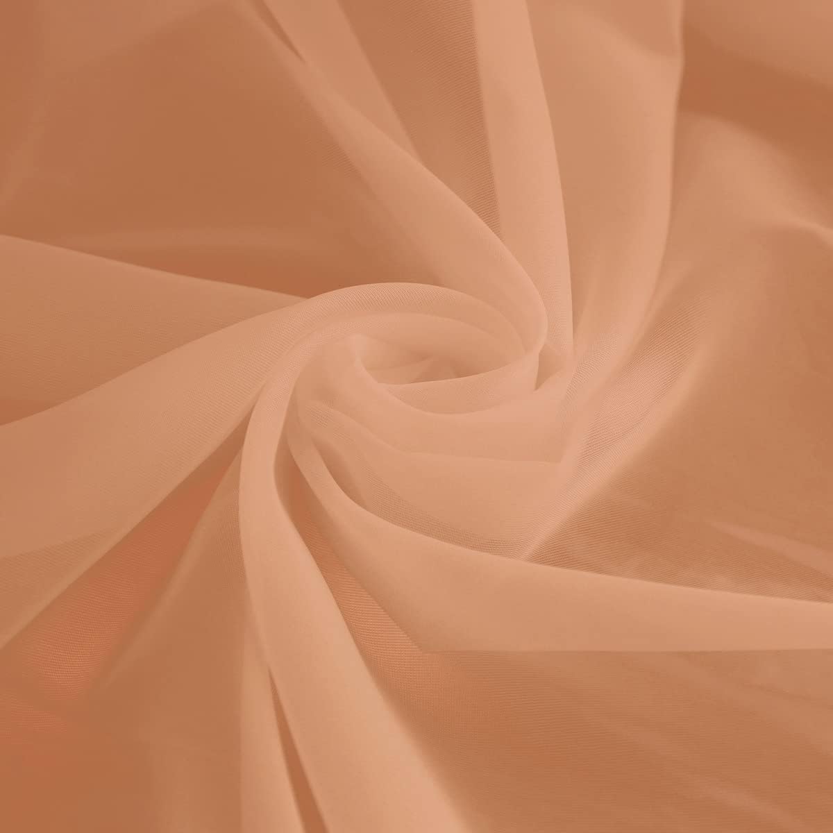 Window Brown Sheer Curtains 72 Inches Long 2 Panels Sheer Curtain Basic Rod Pocket Panel for Bedroom Children Living Room Yard Kitchen (Brown, 52" W x 72" L | 2 pcs)