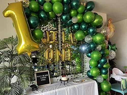 Metallic green balloons, 50 pcs 10 inches emerald green balloons Double layer green balloons are more durable suitable for wedding, birthday party balloon decoration