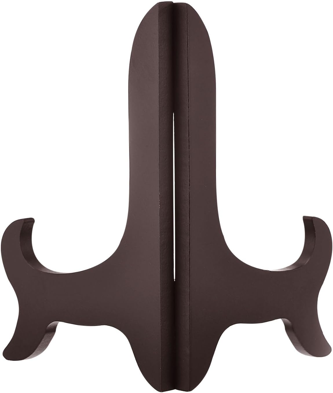 uxcell 8" Easel Plate Holder, Wooden Folding Display Stand Brown for Decorative Picture Frame