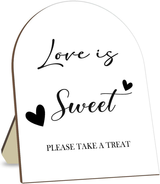Love is Sweet Please Take A Treat, Dessert Table Sign, Minimalist Bridal Shower Decor, Wedding Signs 9 * 11IN