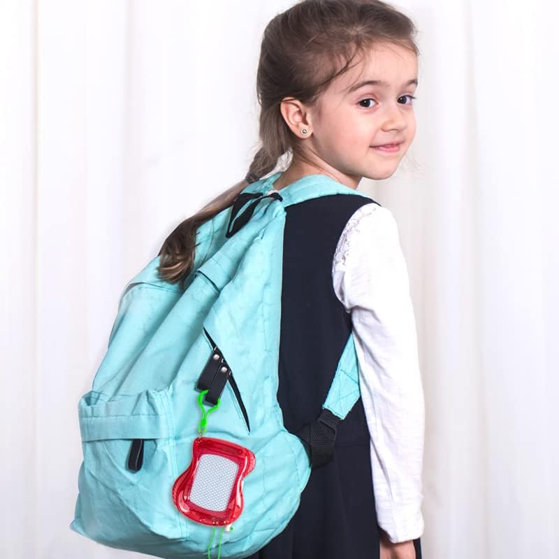 6 Mini Magnetic Drawing Board with Metal Keychain Party Favors for Kids Goodie Bag Stuffers Birthday Party Bag for Boys Girls (6)